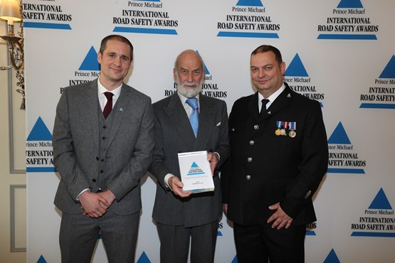 HRH Prince Michael presents Operation Trivium team with International Road Safety Award: Prince Michael Award 2017