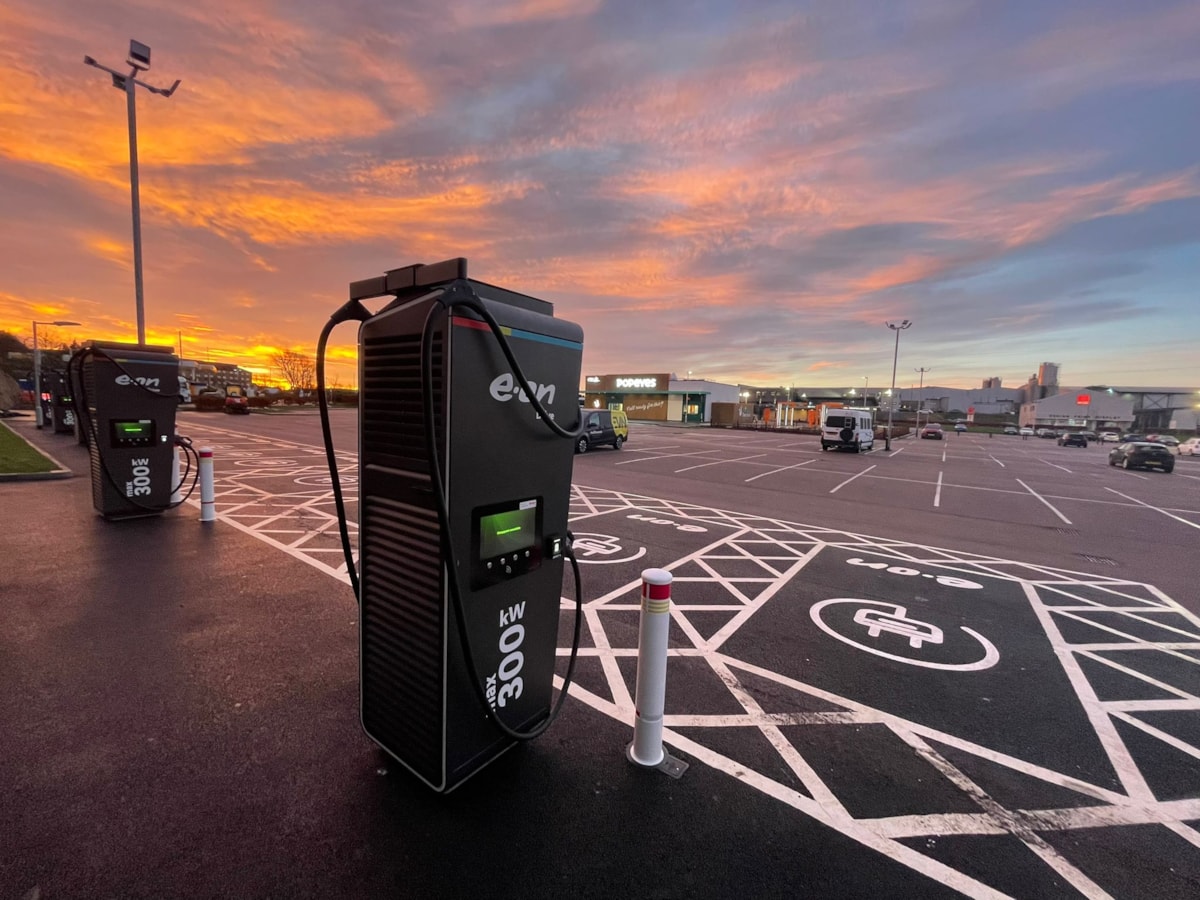 The EV charging hub in Aberdeen is the first E.ON Drive charging station to be developed in Scotland