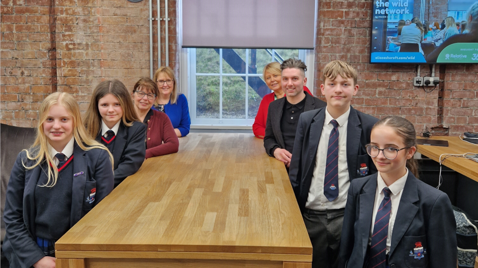 Pictured from left to right with Garstang Community Academy pupils earlier this year are County Cllr Jayne Rear, director Lancashire Skills and Employment Hub Dr Michele Lawty-Jones, Tina Miller, enterprise coordinator Lancashire Careers Hub, and County Cllr Ash Sutcliffe.