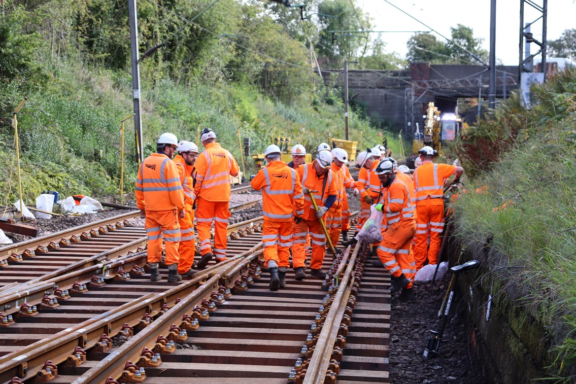 £1 million track upgrades complete near Dalmuir station: Dalmuir SC 230923 - 1