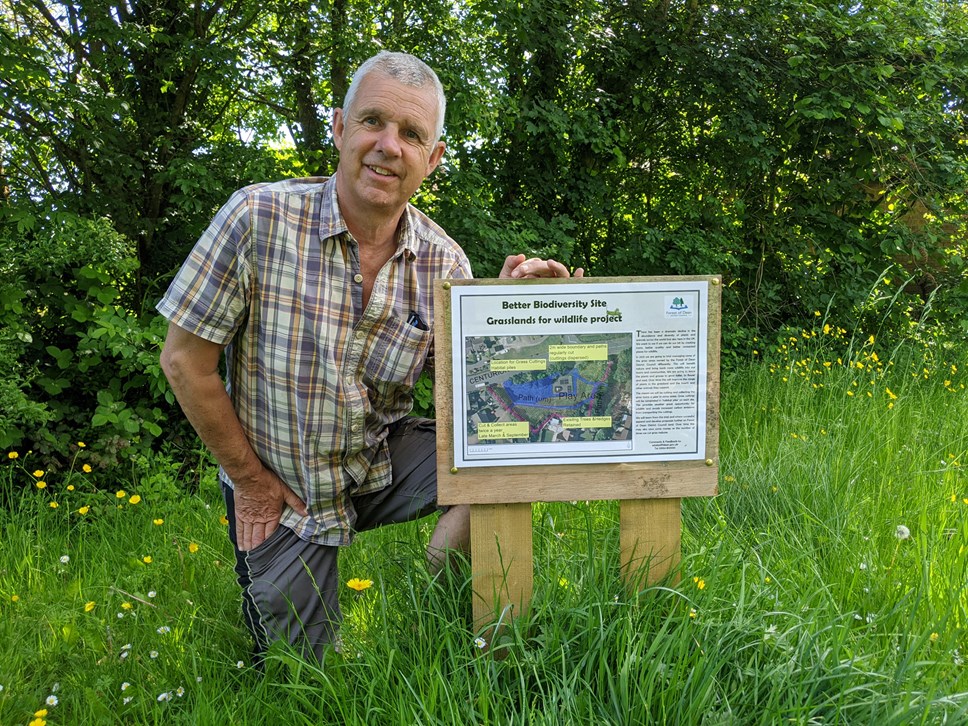 Cllr Sid Phelps at Centurion Road