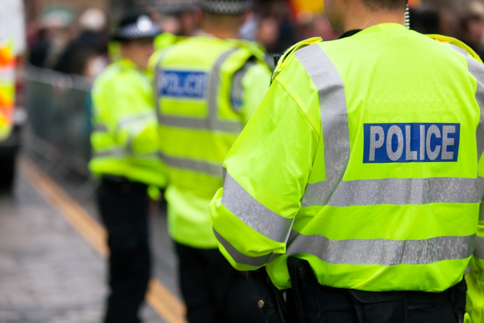 Generic police jacket photograph
