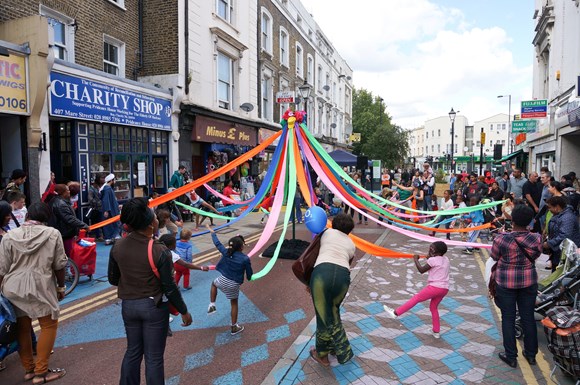 TfL encourages people to make the most of car-free streets this weekend to boost their mental health and wellbeing: TfL Image - Car Free Day Celebrations