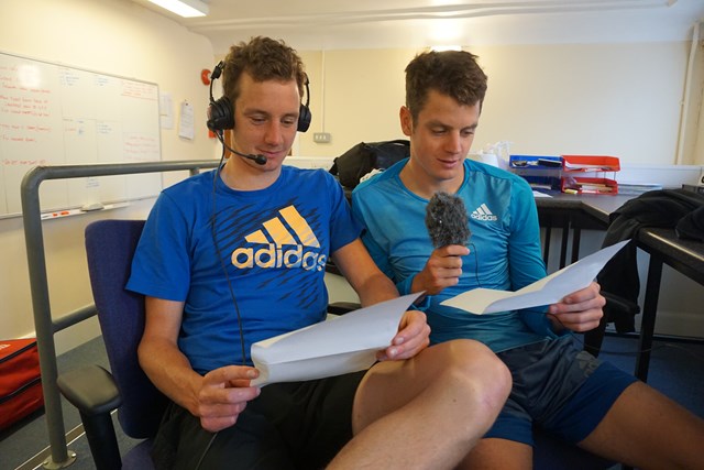 Alistair and Jonny Brownlee take to the mic as celebrity station announcers