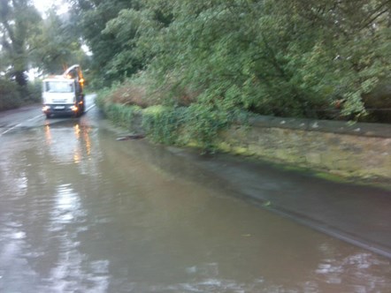 Flooding LCC Mitton Rd, Great Mitton