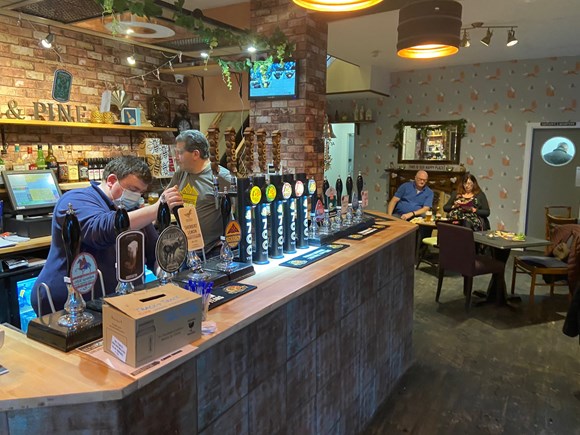 Fox and Pine Tap inside (downstairs)