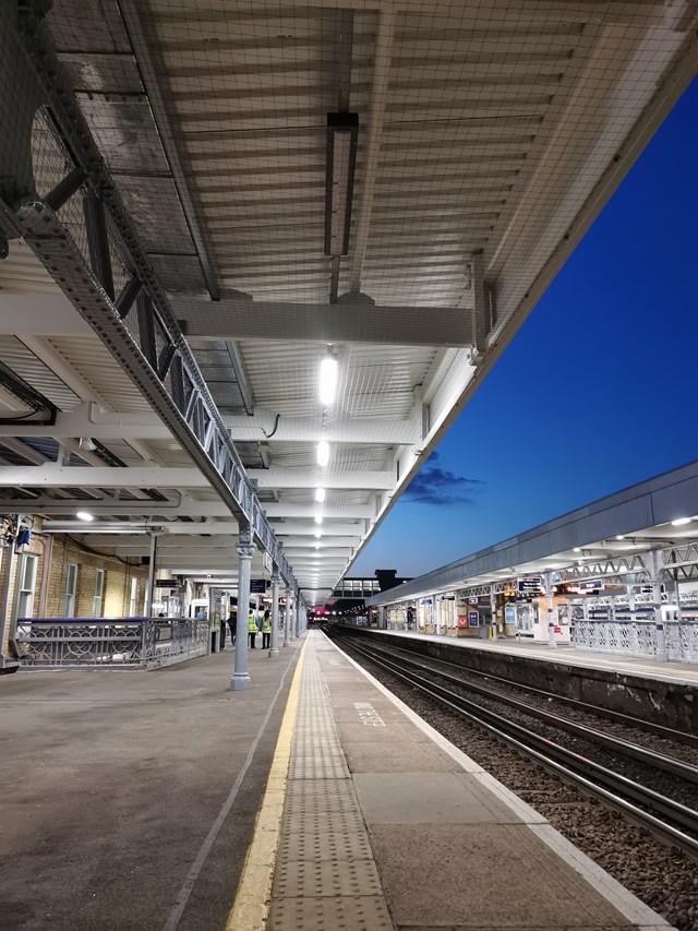 Orpington station enjoys a £2.5m refit to keep passengers sheltered and dry: Orpington Canopy Refurbishment-7