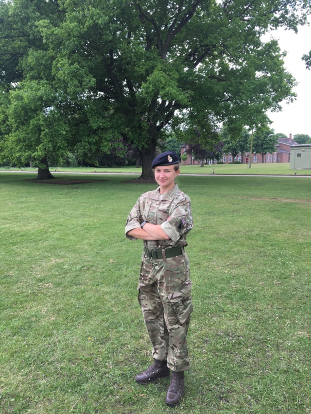 Charlotte in uniform: Charlotte in uniform