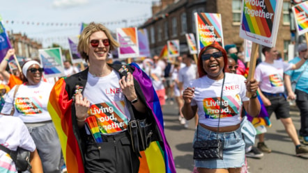 LNER Colleagues in York Pride Parade 2026