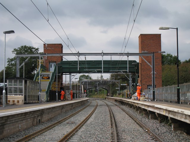Work nears completion at Alvechurch station which reopened today (1 September)