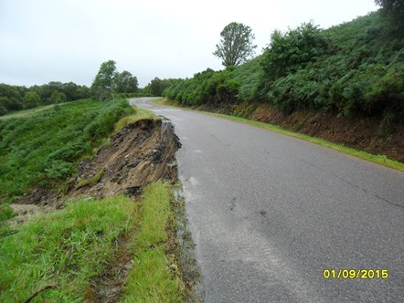 Storm damaged road reopens: Storm damaged road reopens
