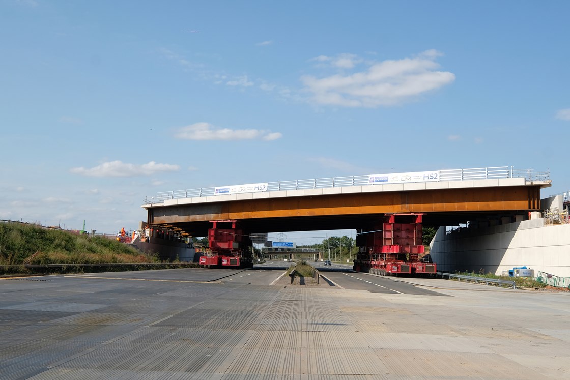 M42 first bridge installation August 2020: M42, bridge installation, bridge, innovation