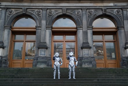 1. Cybermen patrol the National Museum of Scotland. Image © Stewart Attwood (3)
