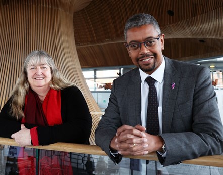 Climate Change Minister, Julie James and Economy Minister, Vaughan Gething