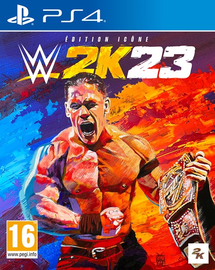 2K WWE 2K23 Packaging Édition Icône PlayStation 4 FR (A plat)