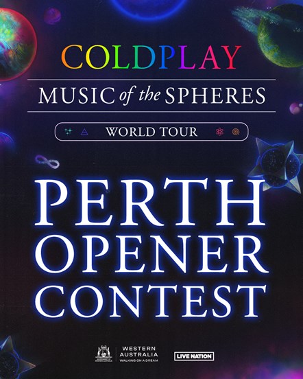 Coldplay WA Opener Competition