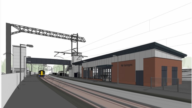 East Kilbride-Glasgow line to close for 16-week £140m electrification upgrade: Artist impression new Hairmyres station