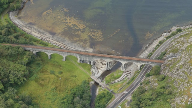 One month to go: Major upgrades for West Highland Line to get underway: Gleann Mama Viaduct, Loch nan Uamh, West Highland Line (Network Rail Scotland)