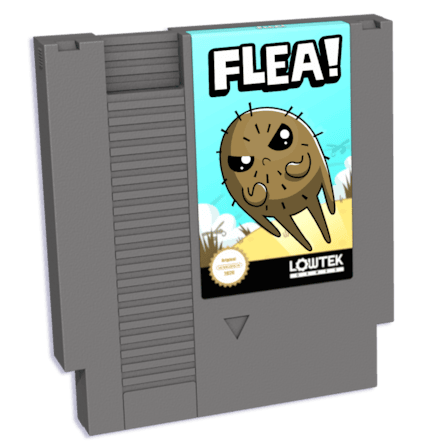 Flea! game cartridge © Low Tek