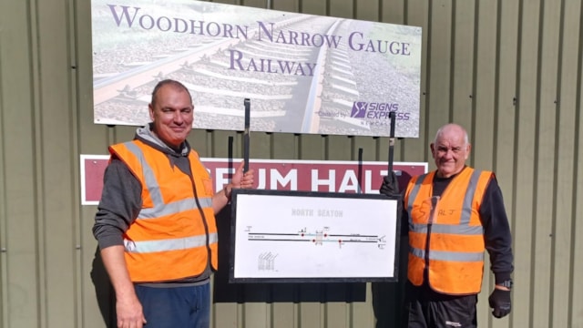 Not quite the end of the line for old railway assets: Diagram from North Seaton signal box donated to WNGR, Network Rail