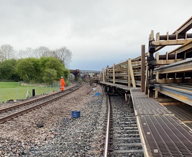 Engineering train derailment, Church Fenton