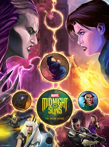 Marvel's Midnight Suns - Prequel Short Poster - Salem Sisters
