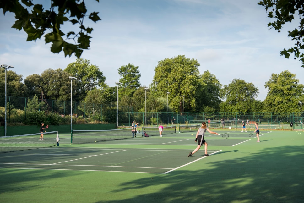 Tennis courts at Clissold Park (credit Sean Pollock and Hackney Council)