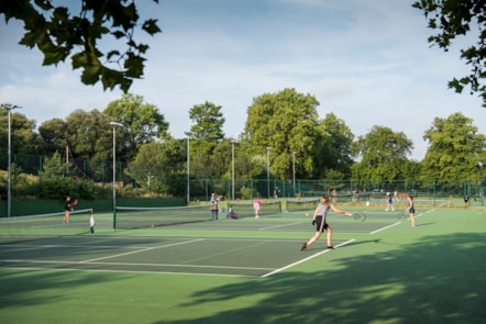 Tennis courts at Clissold Park (credit Sean Pollock and Hackney Council)