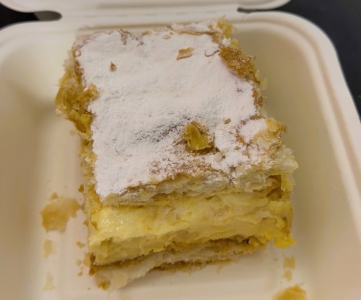 Royal House custard slice: Royal House custard slice