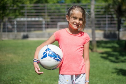 girl with football