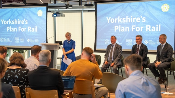 Tracy Brabin, Mayor of West Yorkshire, responds to Yorkshire businesses calling on government to back Blunkett rail review: Rail review launch 1-2