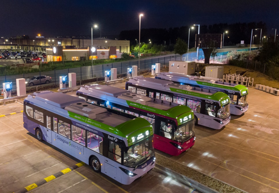 Glasgow Caledonia fleet EV charging night 4