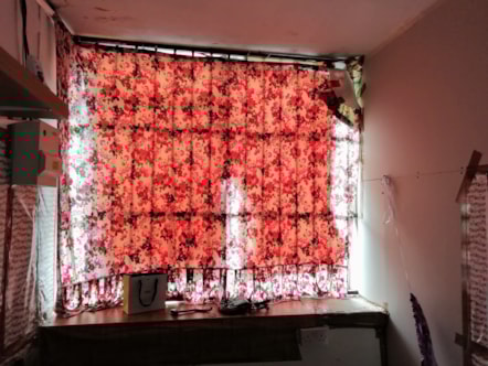 Barred-up windows