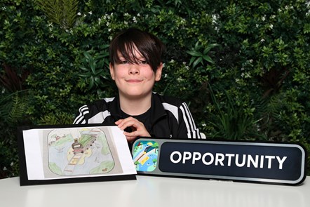 Climate Train Name Photo (4): Luca Fazakerley  with his winning artwork