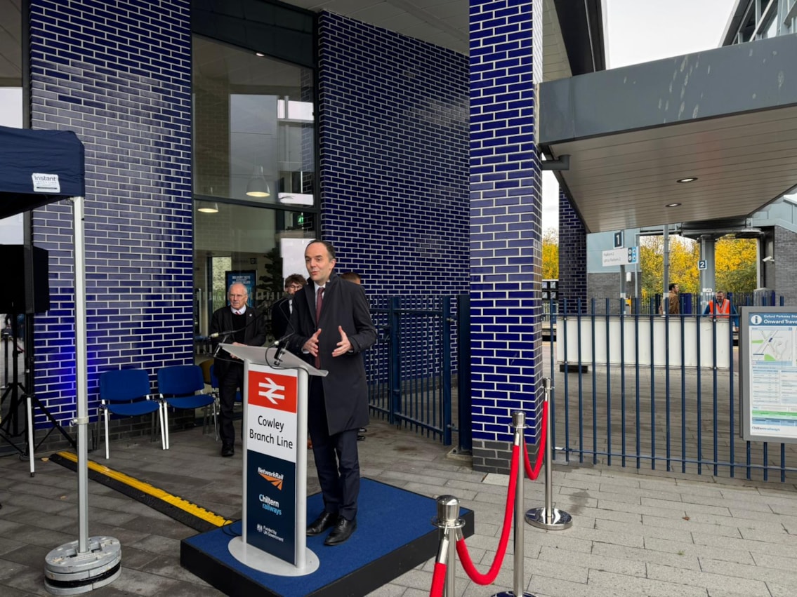 James Murray Chief Secretary to the Treasury  at Cowley Branch Line event October 2025