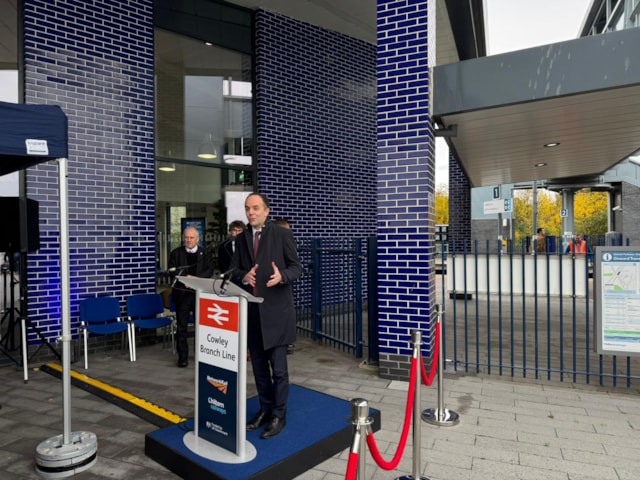James Murray Chief Secretary to the Treasury  at Cowley Branch Line event October 2025: James Murray Chief Secretary to the Treasury  at Cowley Branch Line event October 2025