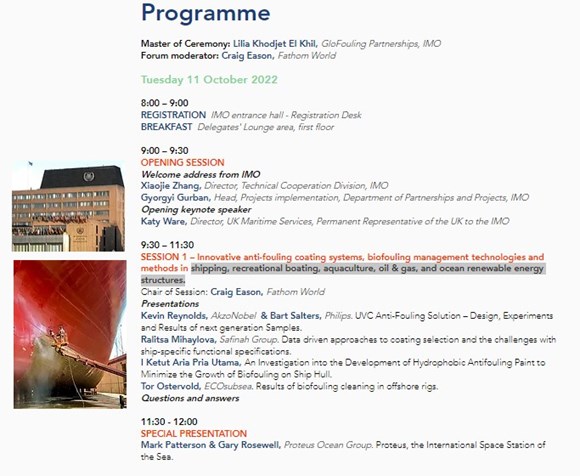 glofouling programme
