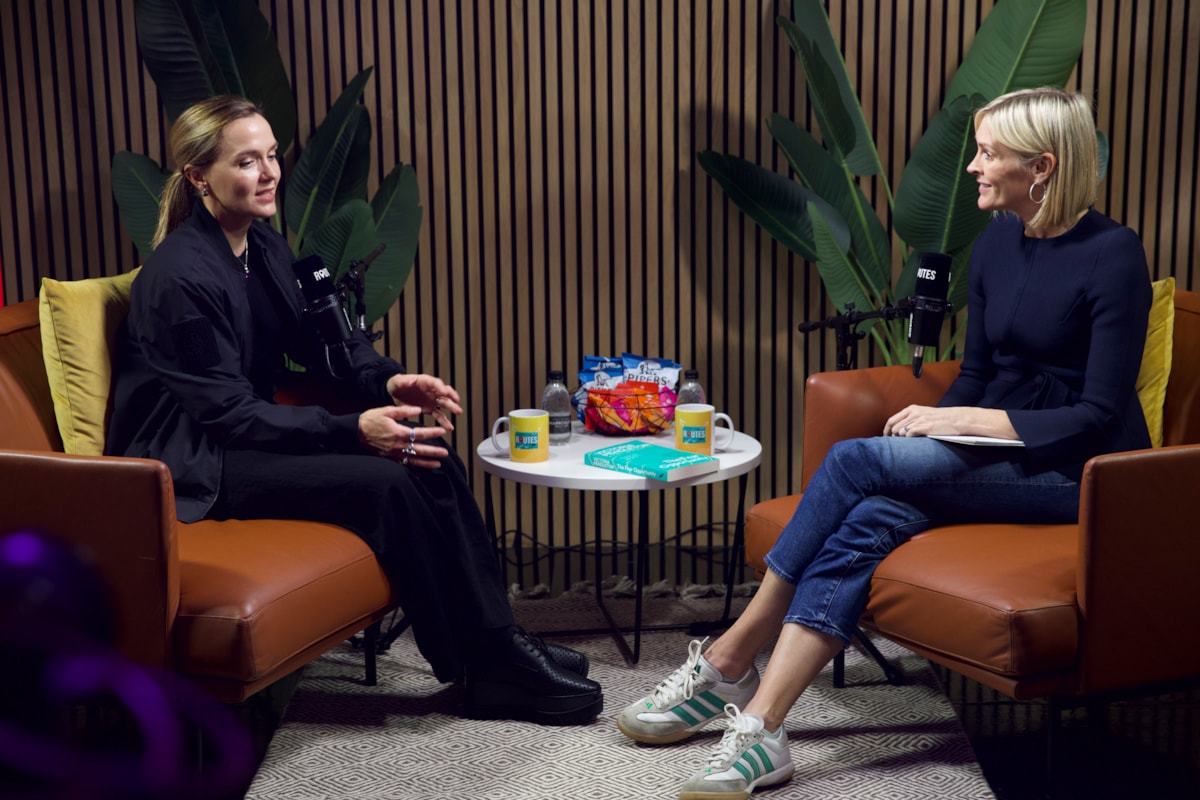 Victoria Pendleton and Jenni Falconer in Routes Studio