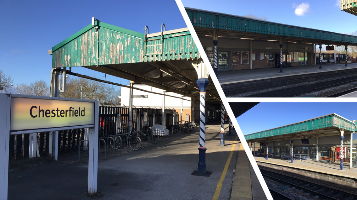 Chesterfield station's platform canopies shown some 'TLC' - comp image