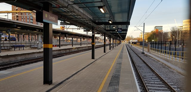 Network Rail releases images of brand-new platform at Leeds station: Platform 0, Leeds station