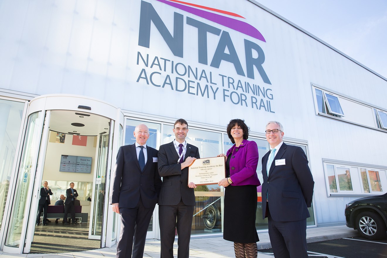 National Training Academy for Rail (NTAR) officially opened by Transport Minister, Claire Perry MP: ntar-opening-high-res.jpg