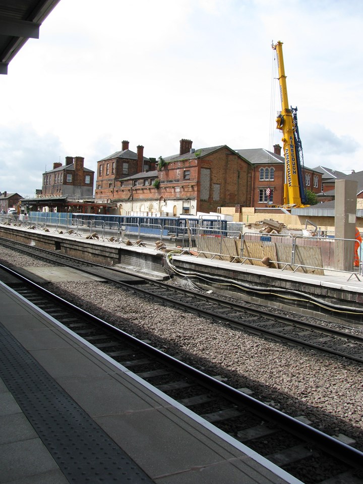 Work continues on platforms 1a 2a and 3a Derby Station: Work continues on platforms 1a 2a and 3a Derby Station