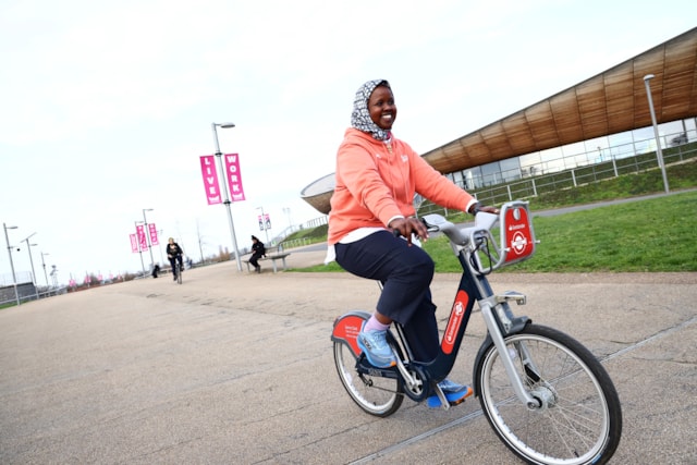 TfL Image - Samra Said, Chair and Ride Leader of Cycle Sisters