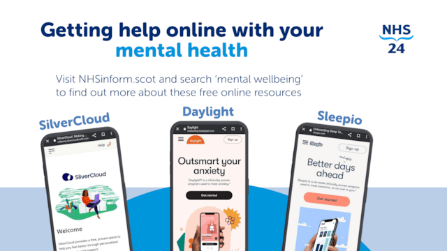 1920 x 1080 - NHS 24 digital wallboards - Mental health apps
