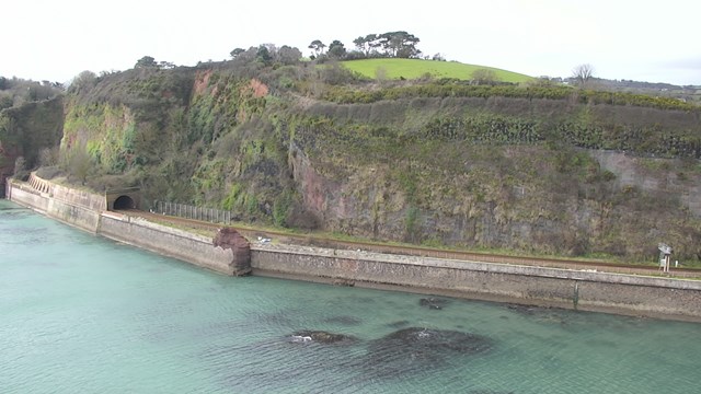 Aerial view of Parsons Tunnel work site