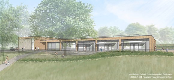 Work to start on new multi-million pound primary school: E03827-A-304  Proposed Three-Dimensional View rev01