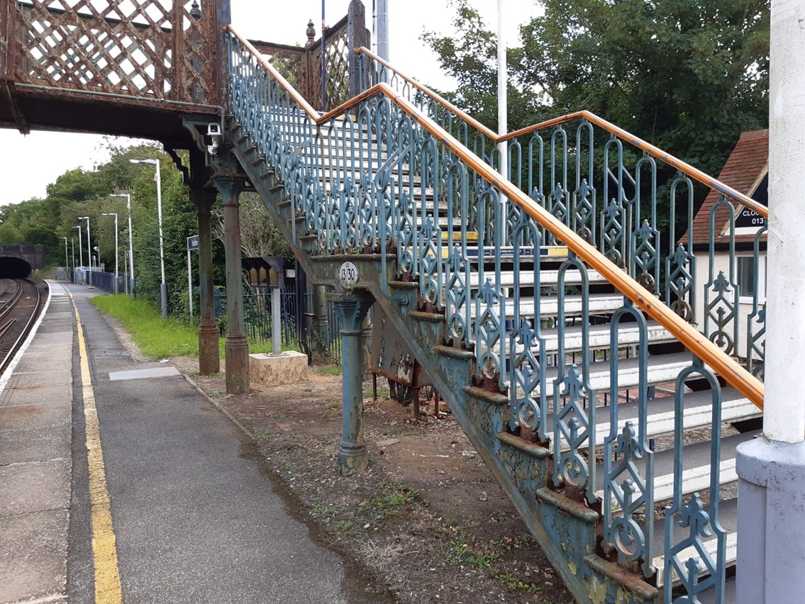 Bookham footbridge steps 2