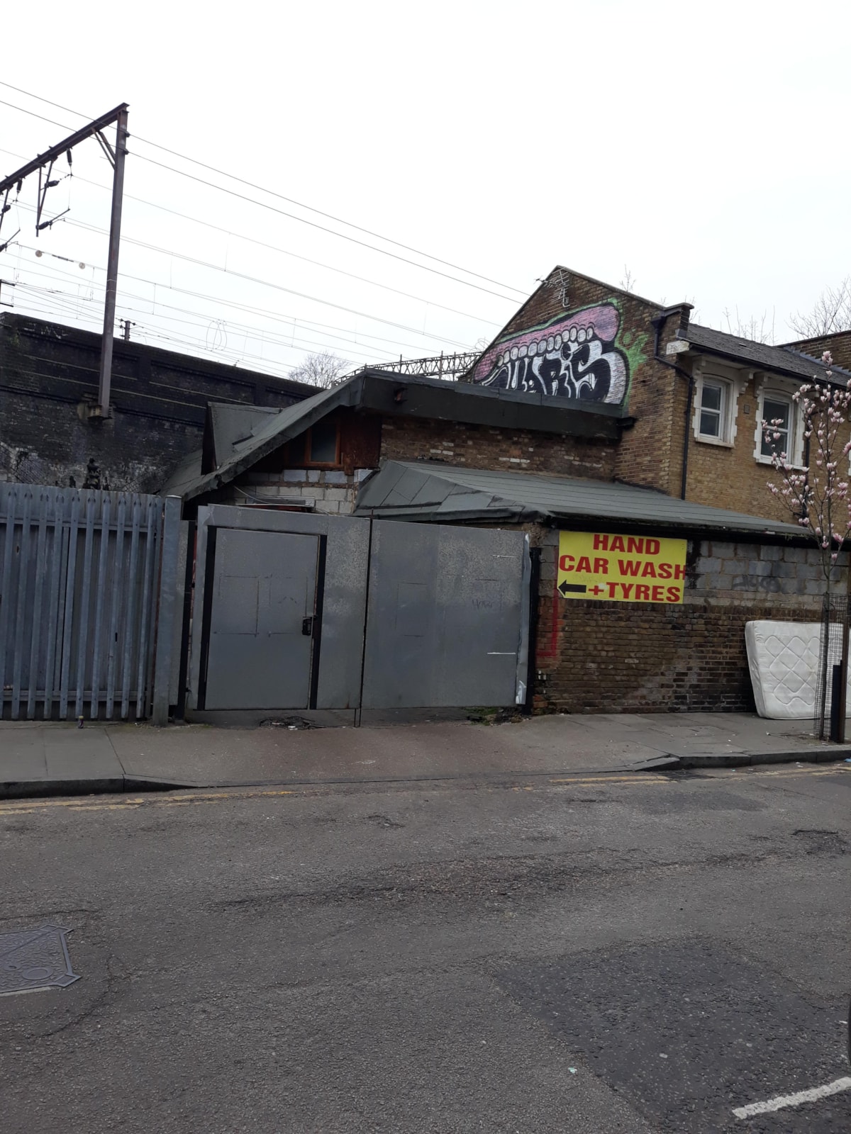 The illegally converted building where tenants were living
