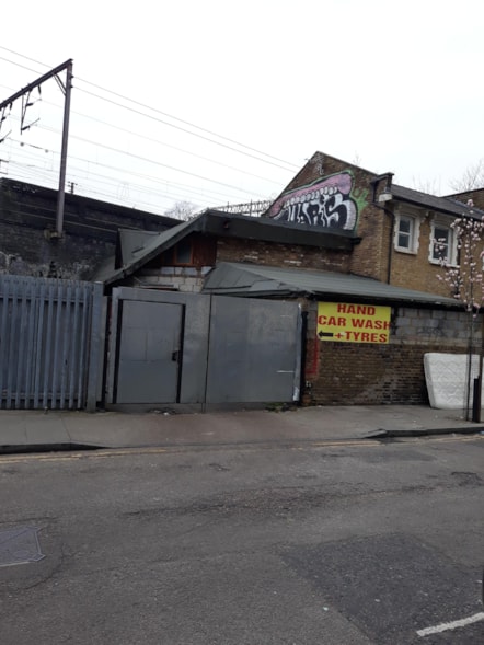 The illegally converted building where tenants were living
