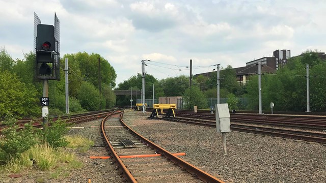 Depot looking towards Trafford Park Jn